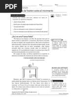 Leyes de Newton Sobre El Movimiento Hoja de Trabajo