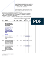 Programa de Montos de La Ejecución General de Los Trabajos