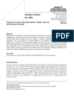 Biodiesel Production From Non Edible Plant Oils