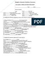 Modal Verbs Practice