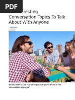 50 Interesting Conversation Topics