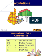 Calculations: Paint School