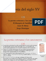 La Poesía Del Siglo XV 