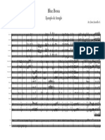 Blue Bossa Ejemplo de Arreglo Score