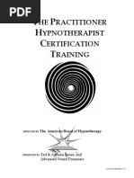 Tad James Hypnosis Practitioner Manual PDF