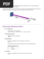 Keypoint Coordinates (X, Y, Z) : /title, Effects of Self Weight For A Cantilever Beam