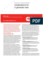 Installation Considerations For IBC Compliant Generator Sets