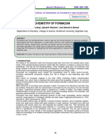 Chemistry of Formazan