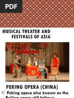 Musical Theater and Festivals of Asia