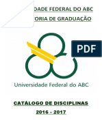 Catalogo Disciplinas de Graduacao (2016 2017)