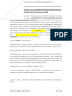 Contrato de Arrendamiento de Herramientas de Montaje Electromecanico