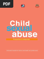 Booklet On Child Sexual Abuse - Prevention & Response