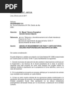 Carta 0106 - Ascensores - Absuelve Requerimiento de Pago