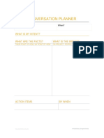 Conversation Planner: What Is My Intent?