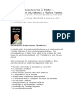 Tema 6 Declaraciones Parte I Gravissimum Educationis y Nostra Aetate