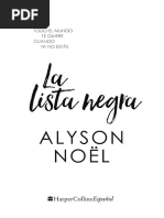 La Lista Negra Alyson Noël