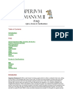 Imperium Romanum II FAQ