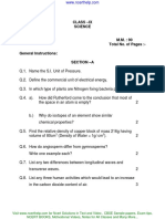 Class 9 Cbse Sample Paper Science Sa2 Downlaod PDF