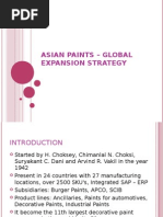 Asian Paints - Global Expansion Strategy