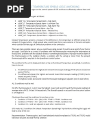 Exhaust Temperature Spread Logic Unforcing