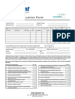 Medical Application Form