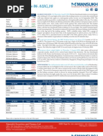 Stock Market Outlook by Mansukh Investment & Trading Solutions 06/08/2010