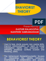 Topic 4 (1) Behaviorist Theory