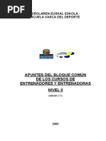 Bloque Comun de Nivel II de Los Cursos de Entrenadores-As c-1 PDF