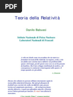 (Ebook - Ita - Fisica - Relatività) Babusci, Danilo - Teoria Della Relatività PDF