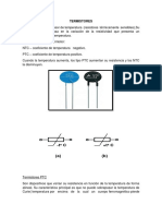 Termistores y Fotoresistencias