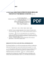 A Proposed Hamiltonian Whose Eigenvalues Are The Zeros of The Riemann Zeta Function