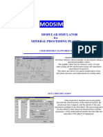 Modsim: Modular Simulator For Mineral Processing Plants