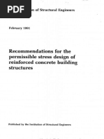 IStructE Recommendations For The Permissible Stress Design of Reinforced Concrete Building Structures PDF