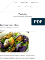 Berinjela Com Miso - Delícia