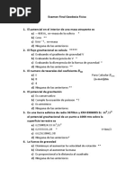 Examen Final Geodesia Física