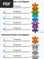 Business Puzzle List Diagarm Powerpoint Templates PPT Presentation Slides 0812