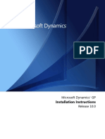 Installation Instructions: Microsoft Dynamics GP Release 10.0