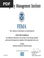 Fema Certification