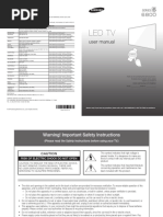 TV Samsung Led Series 6 6800 - User Manual