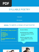 Syllable Poetry