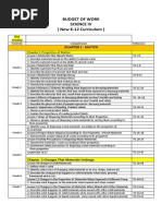 Grade 4 Science Budget of Work