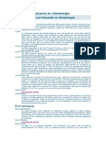 Diccionario y Glosario en Climatología