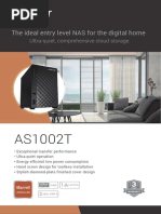 ASUSTOR AS1002T 2-Bay Entry Level NAS Multimedia Server Datasheet