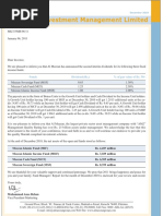 Funds % of Par Value of Rs. 50/-Dividend (RS.)