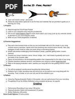 Guitar Final Project Assignment Sheet