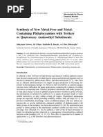 Synthesis of New Metal-Free and Metal-Containing Phthalocyanines With Tertiary or Quaternary Aminoethyl Substituents