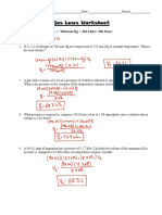 Gas Laws Worksheet Answer Key