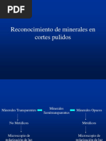 Reconocimiento de Minerales en Cortes Pulidos