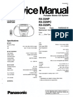 Panasonic - rxd29 Service Manual PDF