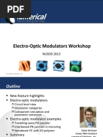 Lumerical Electro Optic Modulators Nusod 2013